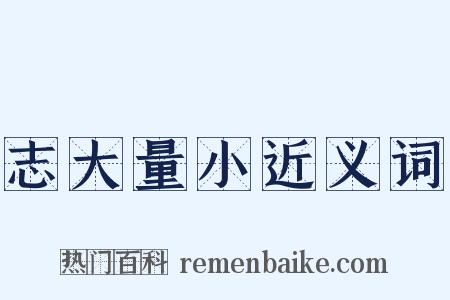 志大量小近义词是什么意思的图片